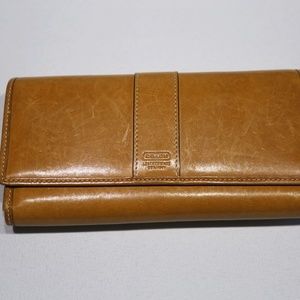 Coach Leather Trifold Wallet